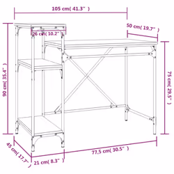 VidaXL 826714 desk - Additional view 8