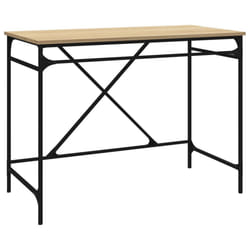 vidaXL Desk Office Computer Desk Writing Desk Table Engineered Wood and Iron - sonoma oak