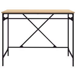 vidaXL Desk Office Computer Desk Writing Desk Table Engineered Wood and Iron - sonoma oak - Additional view 4