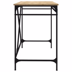 vidaXL Desk Office Computer Desk Writing Desk Table Engineered Wood and Iron - sonoma oak - Additional view 5