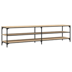 vidaXL TV Cabinet TV Stand TV Unit Media Cabinet Engineered Wood and Metal - sonoma oak