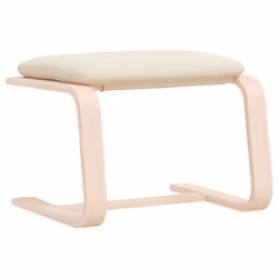 vidaXL Footstool Footrest Ottoman Stool Living Room Seat Foot Rest Fabric - cream - Additional view 5