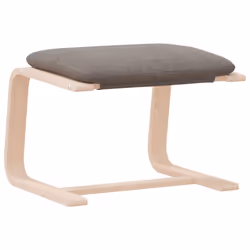vidaXL Footstool Footrest Ottoman Stool Living Room Seat Foot Rest Fabric - taupe