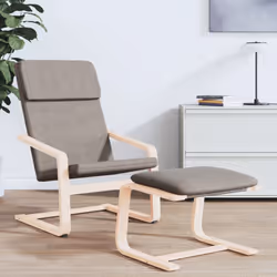 vidaXL Footstool Footrest Ottoman Stool Living Room Seat Foot Rest Fabric - taupe