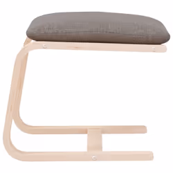 vidaXL Footstool Footrest Ottoman Stool Living Room Seat Foot Rest Fabric - taupe - Additional view 4