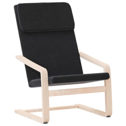 vidaXL Relaxing Chair Fabric Armchair Lounge Seat Office Chair Multi Colours - black