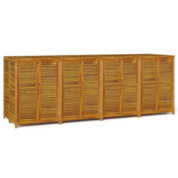 vidaXL Garden Storage Box Outdoor Storage Box Tool Chest Solid Wood Acacia - 280 x 87 x 104 cm