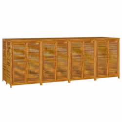 vidaXL Garden Storage Box Outdoor Storage Box Tool Chest Solid Wood Acacia - 280 x 87 x 104 cm