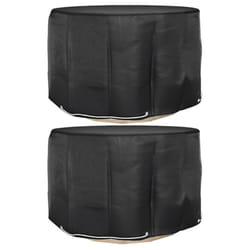 vidaXL Garden Furniture Covers Outdoor Furniture Sofa Cover 6 Eyelets Round - 125 x 75 cm/ 2 pcs