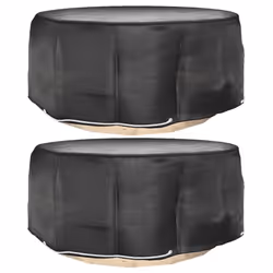 vidaXL Garden Furniture Covers Outdoor Furniture Sofa Cover 6 Eyelets Round - 260 x 90 cm/ 2 pcs