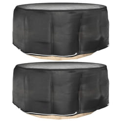 vidaXL Garden Furniture Covers Outdoor Furniture Sofa Cover 6 Eyelets Round - 260 x 90 cm/ 2 pcs
