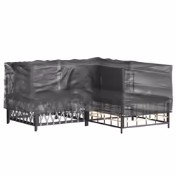 vidaXL L-Shaped Garden Furniture Covers Outdoor Furniture Cover 16 Eyelets - 185 x 185 x 70 cm/ 2 pcs - Additional view 10