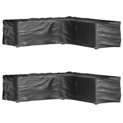 vidaXL L-Shaped Garden Furniture Covers Outdoor Furniture Cover 16 Eyelets - 250 x 250 x 70 cm/ 2 pcs