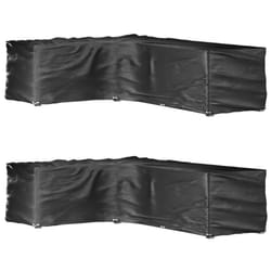 vidaXL L-Shaped Garden Furniture Covers Outdoor Furniture Cover 16 Eyelets - 220 x 285 x 80 cm/ 2 pcs