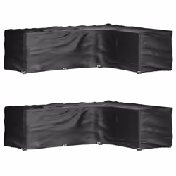 vidaXL L-Shaped Garden Furniture Covers Outdoor Furniture Cover 16 Eyelets - 285 x 220 x 80 cm/ 2 pcs