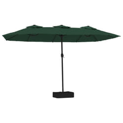 vidaXL Double-Head Parasol Outdoor Umbrella Sunshade Sun Shelter Canopy Green