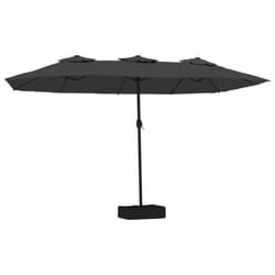 vidaXL Double-Head Parasol Garden Umbrella Patio Sun Shade Outdoor Umbrella - anthracite