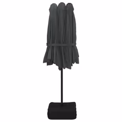 vidaXL Double-Head Parasol Garden Umbrella Patio Sun Shade Outdoor Umbrella - anthracite - Additional view 4