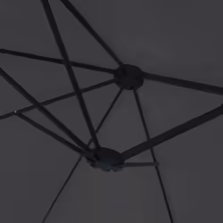 vidaXL Double-Head Parasol Garden Umbrella Patio Sun Shade Outdoor Umbrella - black - Additional view 5