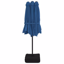 vidaXL Double-Head Parasol Garden Umbrella Patio Sun Shade Outdoor Umbrella - blue - Additional view 4