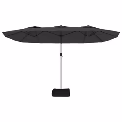 vidaXL Double-Head Parasol Garden Umbrella with LEDs Sun Umbrella Anthracite - anthracite - Additional view 3
