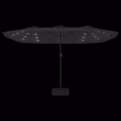 vidaXL Double-Head Parasol Garden Umbrella with LEDs Sun Umbrella Anthracite - anthracite - Additional view 4