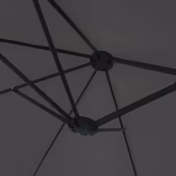 vidaXL Double-Head Parasol Garden Umbrella with LEDs Sun Umbrella Anthracite - anthracite - Additional view 6