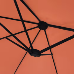 vidaXL Double-Head Parasol Garden Umbrella with LEDs Sun Umbrella Anthracite - terracotta - Additional view 7
