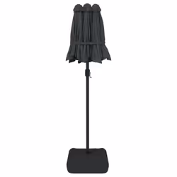 vidaXL Double-Head Parasol Garden Umbrella Outdoor Sun Shading Pool Umbrella - anthracite - Additional view 4