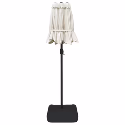 vidaXL Double-Head Parasol Garden Umbrella with LEDs Outdoor Sun Umbrella - white - Additional view 6
