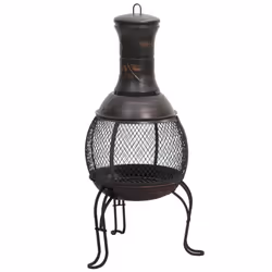vidaXL Garden Stove Outdoor Log Wood Burner with Poker Furnace Heater Steel
