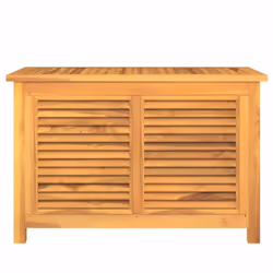 vidaXL Garden Storage Box Outdoor Storage Box Chest with Bag Solid Wood Teak - 90 x 50 x 58 cm - Additional view 2