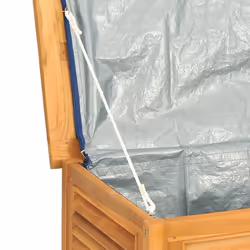 vidaXL Garden Storage Box Outdoor Storage Box Chest with Bag Solid Wood Teak - 90 x 50 x 58 cm - Additional view 7