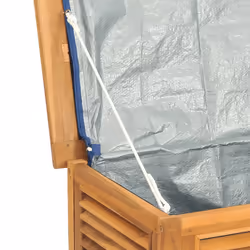 vidaXL Garden Storage Box Outdoor Storage Box Chest with Bag Solid Wood Teak - 114 x 50 x 58 cm - Additional view 7