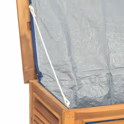 vidaXL Garden Storage Box Outdoor Storage Box Chest with Bag Solid Wood Teak - 150 x 50 x 53 cm - Additional view 7