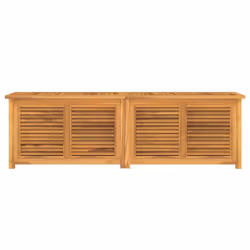vidaXL Garden Storage Box Outdoor Storage Box Chest with Bag Solid Wood Teak - 175 x 50 x 53 cm - Additional view 2