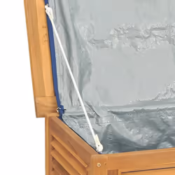vidaXL Garden Storage Box Outdoor Storage Box Chest with Bag Solid Wood Teak - 175 x 50 x 53 cm - Additional view 7