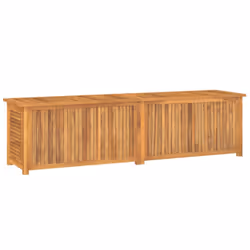 vidaXL Garden Storage Box Outdoor Storage Box Chest with Bag Solid Wood Teak - 200 x 50 x 53 cm - Additional view 6