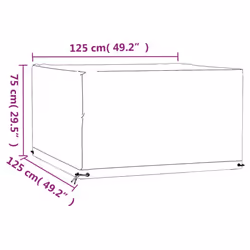 vidaXL Garden Furniture Cover Outdoor Furniture Cover Patio 8 Eyelets Square