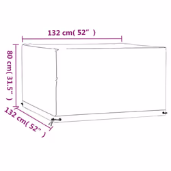 vidaXL Garden Furniture Cover Outdoor Furniture Cover Patio 8 Eyelets Square - Additional view 2