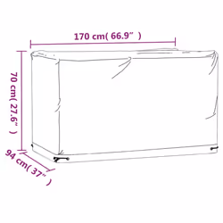 vidaXL Garden Furniture Cover Outdoor Furniture Cover 8 Eyelets Rectangular