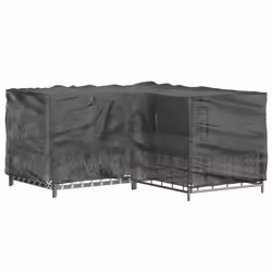 vidaXL L-Shaped Garden Furniture Covers Outdoor Furniture Cover 16 Eyelets - 185 x 185 x 90 cm/ 1 pcs - Additional view 9