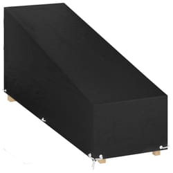 vidaXL Sunlounger Cover Outdoor Furniture Cover Patio 12 Eyelets Polyethylene - 205 x 75 x 40/70 cm/ 1 pcs