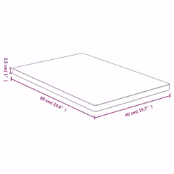vidaXL Table Top Restaurant Home Tabletop Replacement Dining Table Top Bamboo - 40 x 60 x 2.5 cm - Additional view 3