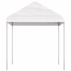 vidaXL Gazebo Part Tent with Roof Pavilion Outdoor Marquee White Polyethylene - 4.46 x 2.28 x 2.69 m