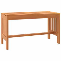 vidaXL Garden Bench Outdoor Bench Seat Wooden Bench Solid Wood Eucalyptus - 80 x 35 x 45 cm