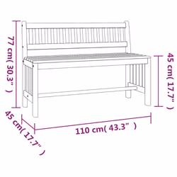 VidaXL 363290 outdoor bench Wood - Additional view 6