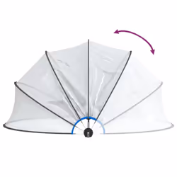 vidaXL Pool Dome Round PVC Outdoor Patio Hot Tub Swimming Pool Dome Cover Tent - 376 x 188 cm - Additional view 4