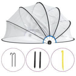 vidaXL Pool Dome Round PVC Outdoor Patio Hot Tub Swimming Pool Dome Cover Tent - 406 x 203 cm