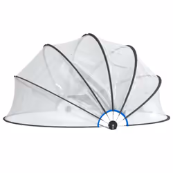 vidaXL Pool Dome Round PVC Outdoor Patio Hot Tub Swimming Pool Dome Cover Tent - 406 x 203 cm